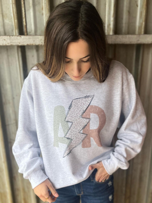 State lightning bolt sweater ask apparel