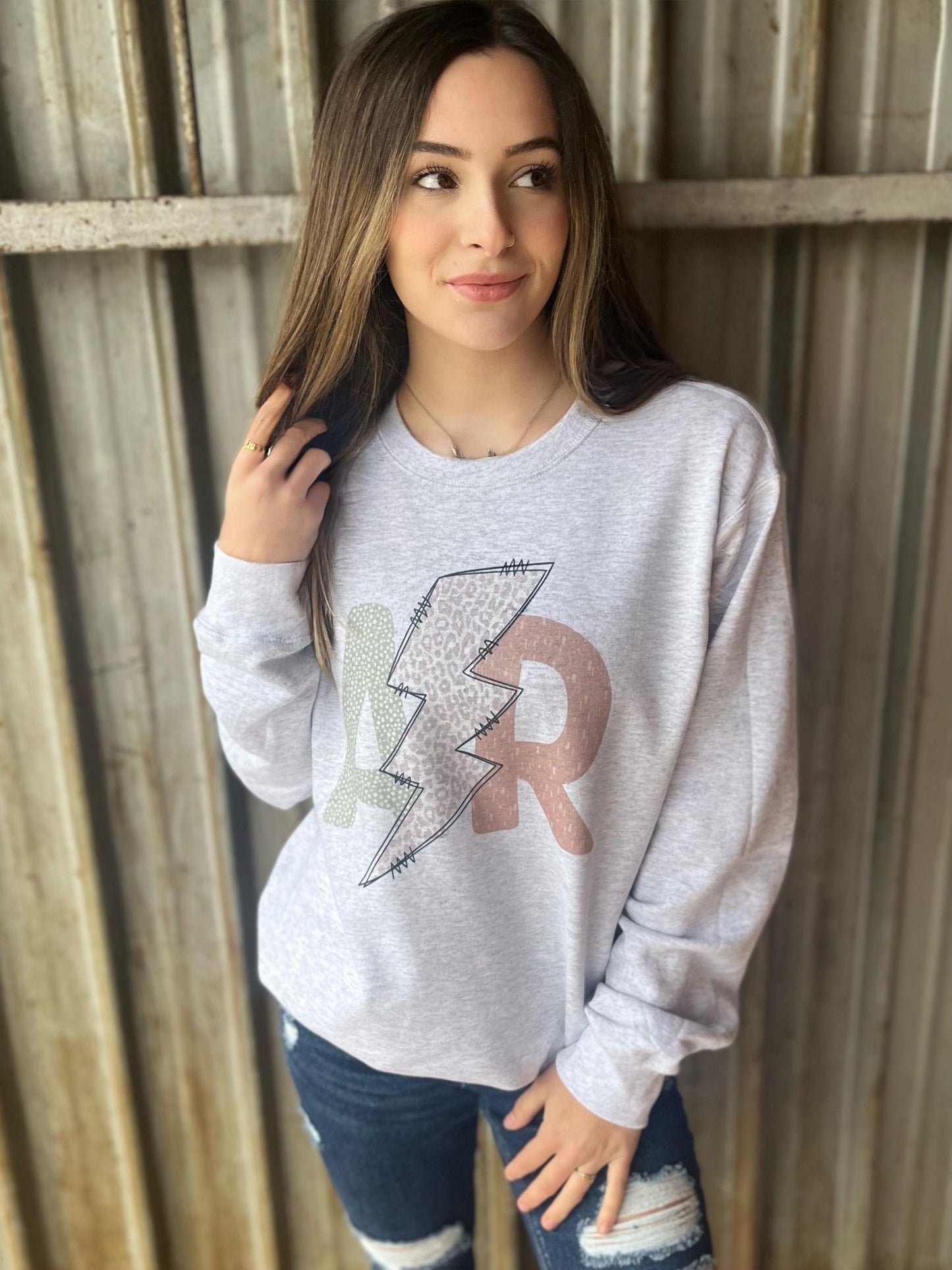 State lightning bolt sweater ask apparel