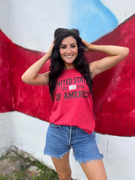United States of America Tank- Ask Apparel LLC