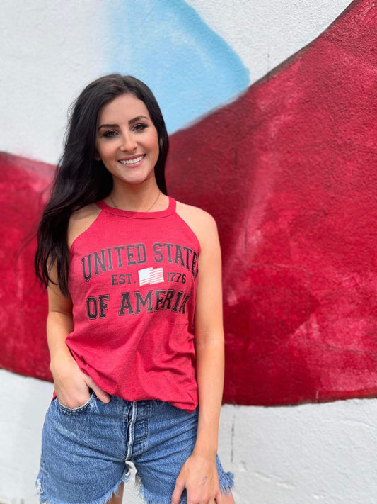 United States of America Tank- Ask Apparel LLC