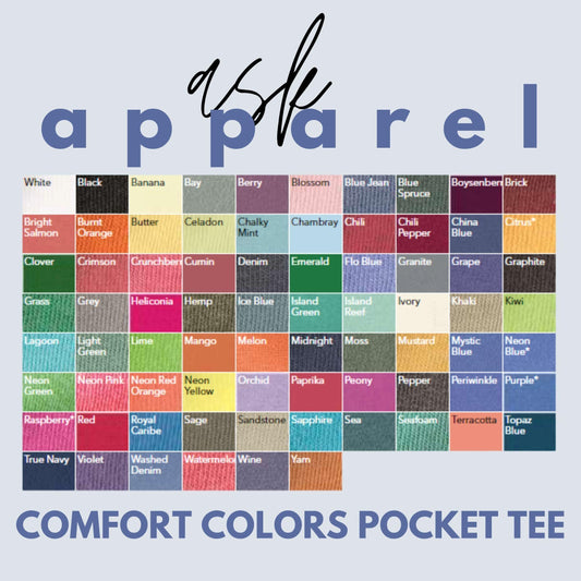 Cursive Monogram Pocket Tee-ASK Apparel LLC