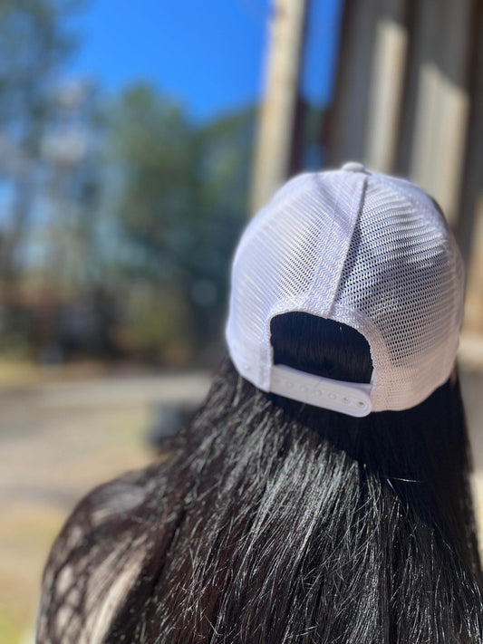 White Leopard Mama Hat-ASK Apparel
